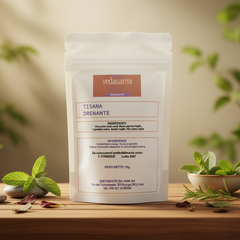 Tisana Drenante con sfondo naturale