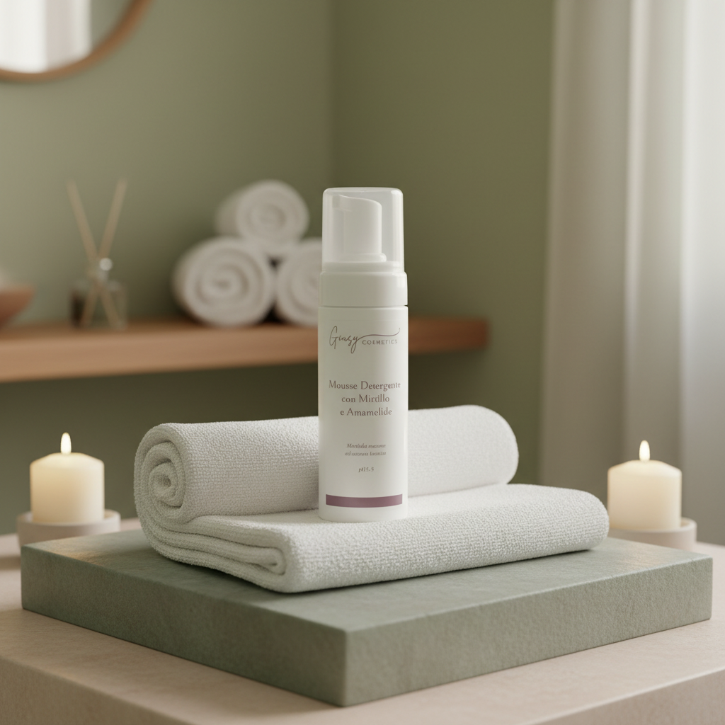 Mousse nettoyante myrtille et hamamélis